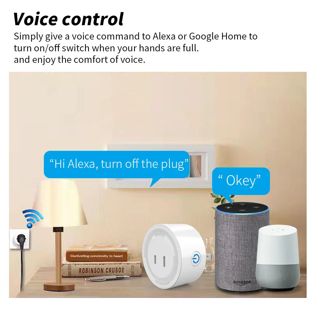 The Japanese standard plug of the Tuya wifi Cozylife smart socket can be used for voice control and timing of two domestic AI