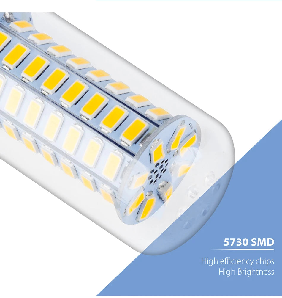 15W E27/E26 LED Corn Bulb AC220V E14 Ceiling Lamp GU10 Chandelier B22 Spotlight G9 Balcony Home Office Meeting Indoor Lighting