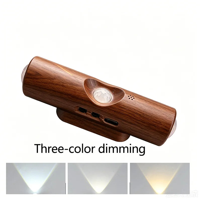 Smart RGB Gradient Night Light Magnetic Motion Sensor Rechargeable Wall Lamp for Bedroom Bathroom Closet Garden Home Decor