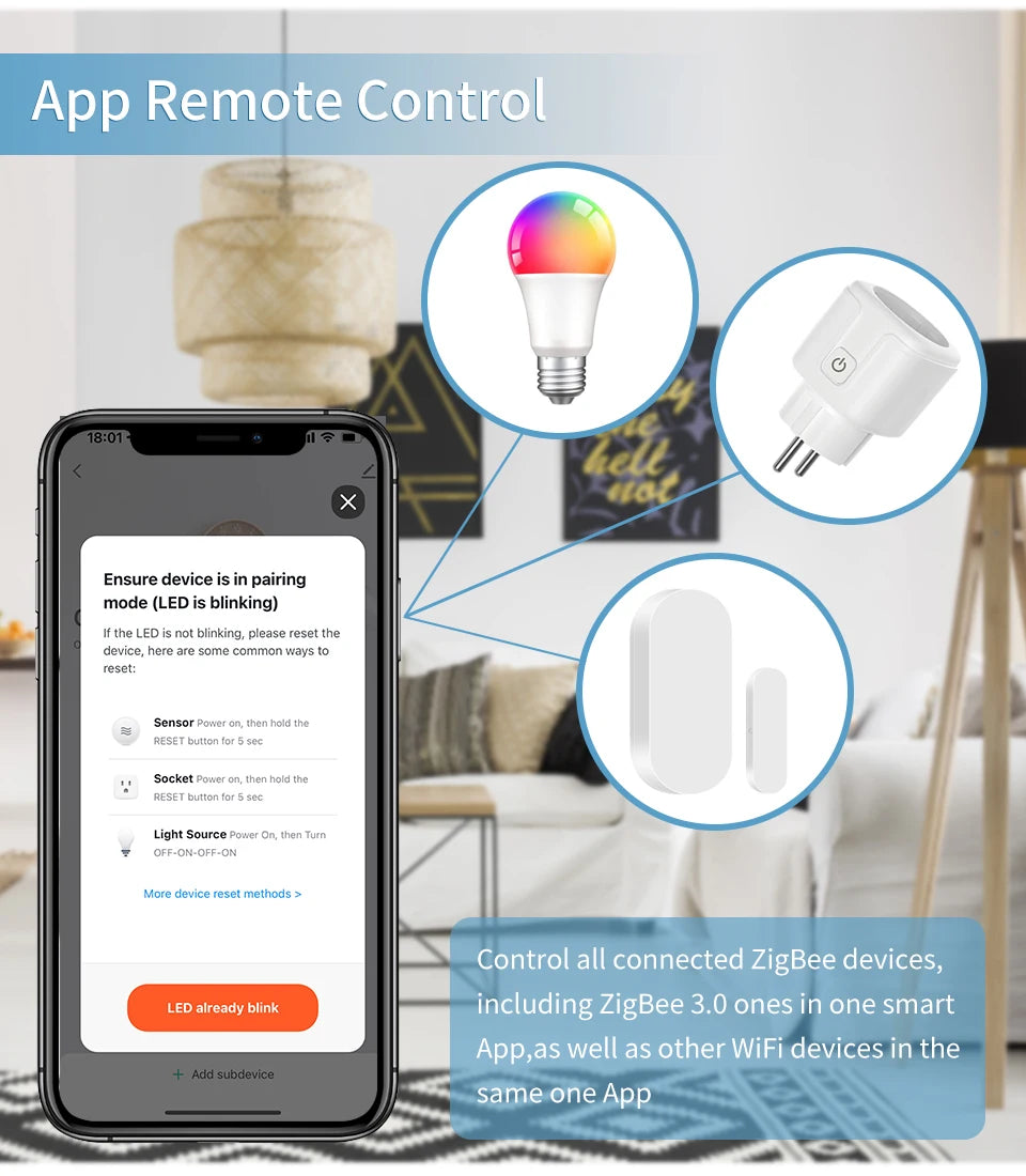 Tuya Smart Multi Mode Gateway / Bluetooth Gateway Hub Bridge Smart Home Control Smart Life APP Alexa Google Home Voice Control