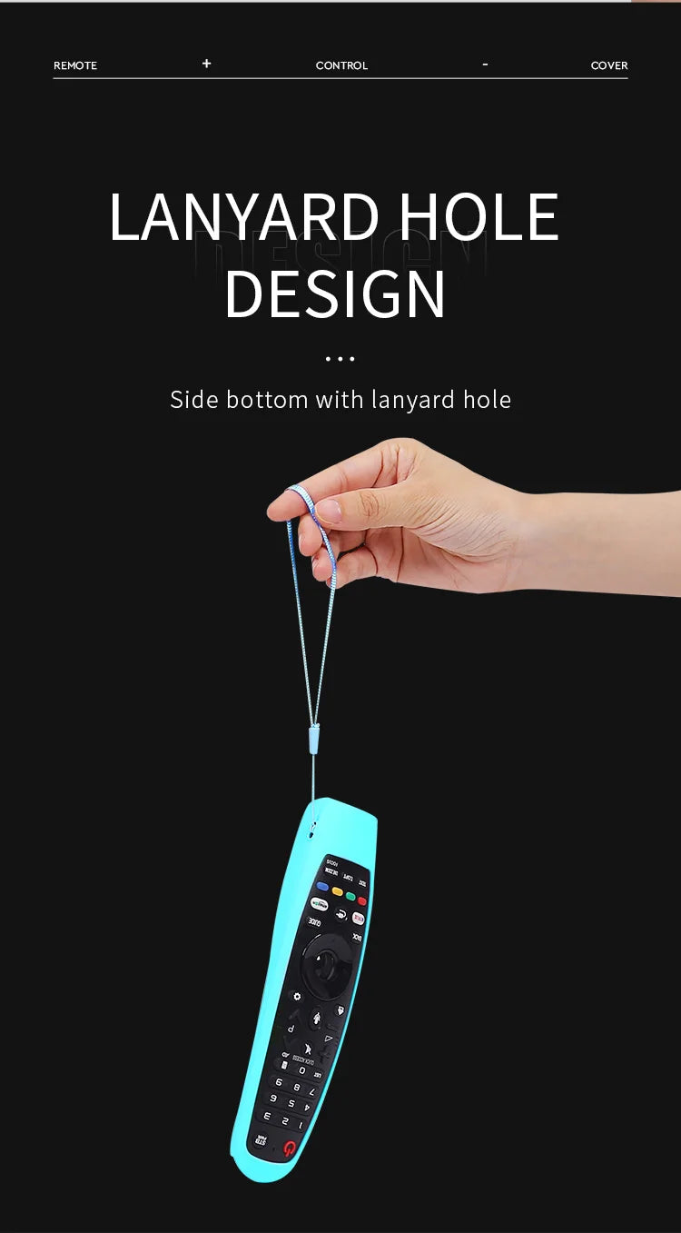 Silicone Remote Contrl Cover for AN-MR18BA AN-MR19BA MR20GA AN-MR650A TV Controller for LG Smart TV with Voice