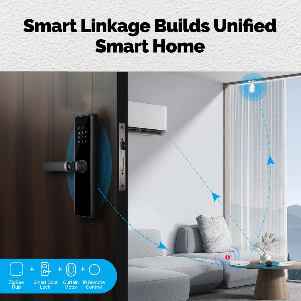 MOES Tuya ZigBee Smart Electric Curtain Robot Timing Auto Opener Closer Light Sensor App Remote Control Support Alexa GoogleHome