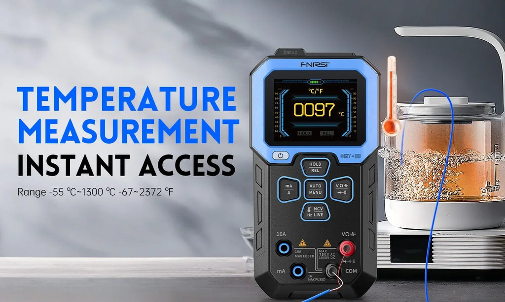 FNIRSI DMT-99 Digital Multimeter 9999 Counts Smart Professional Tester for 1000V Auto - range AC/DC Ohm Hz and Capacitance