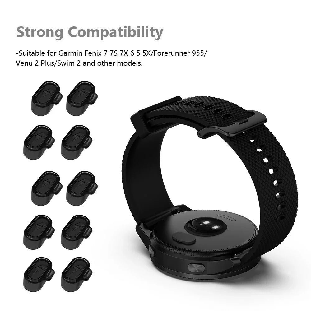 TPU Dust Plug Case Protector Cap for Garmin Fenix 8 8X 7 Pro 7X 6X Pro Enduro 2 Tactix 7 Pro Charging Port Dustproof Plug Cover