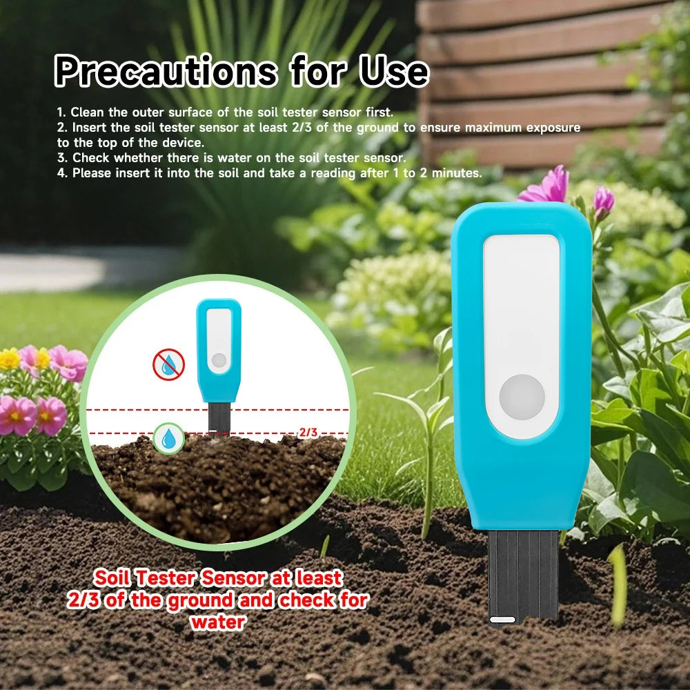 Tuya Bluetooth Soil Tester Temperature Humidity Detector Smart Life Garden Automated Irrigation Detector With Alexa Google Home