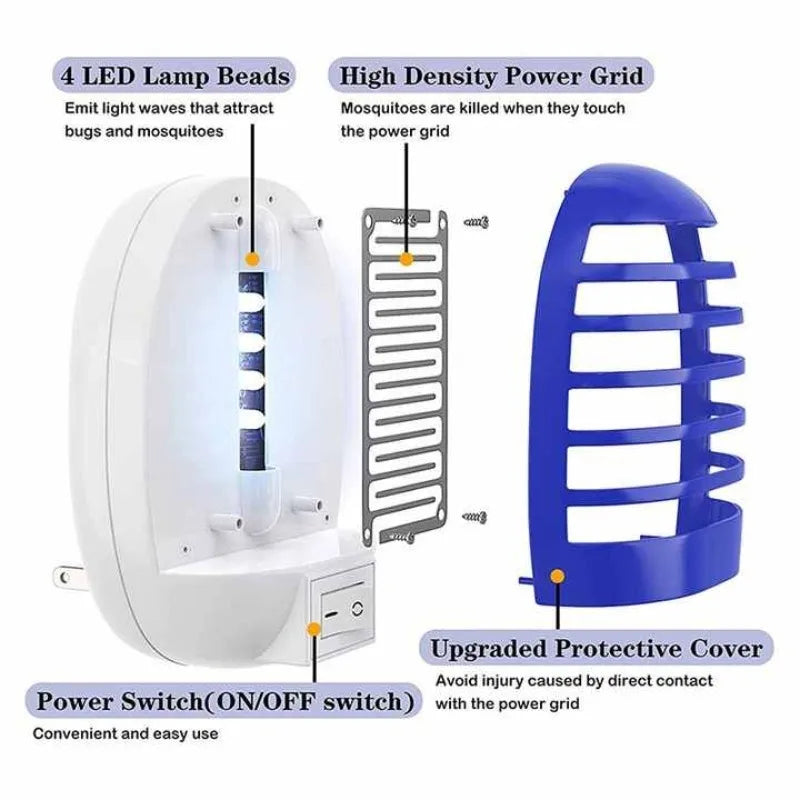 Electric Mosquito Lamp Insect Repellent LED Trap UV Insect Killer Eco-friendly Household Summer Electronic Mosquito