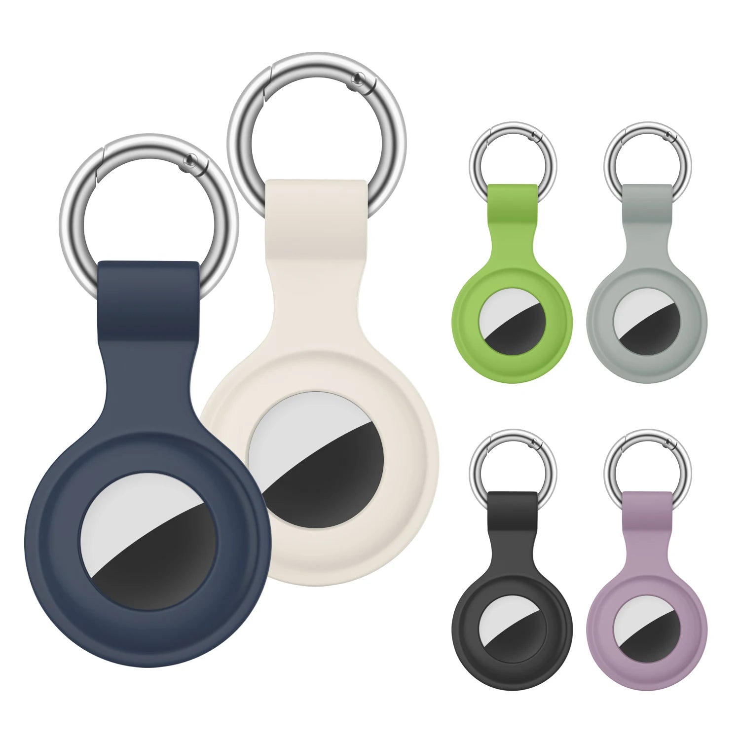 Silicone Cover for Apple Airtags Case Protective Shell Tracker Accessories Anti-scratch Sleeve Keychain For Apple Air tag 2 case