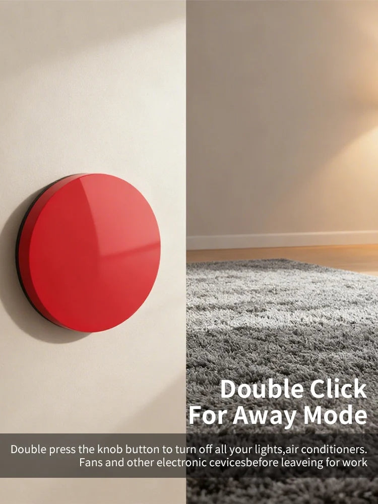 Smart Button Scene Switch 3-Actions Wireless Button Zigbee Smart Life App Remote Control For Google/Alexa Wait Voice Home Office