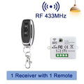 RF 433MHz Wireless Remote Control Switch Smart Home 110V 220V 10A Mini Controller Relay ON/OFF Transmitter Wall Light Switches