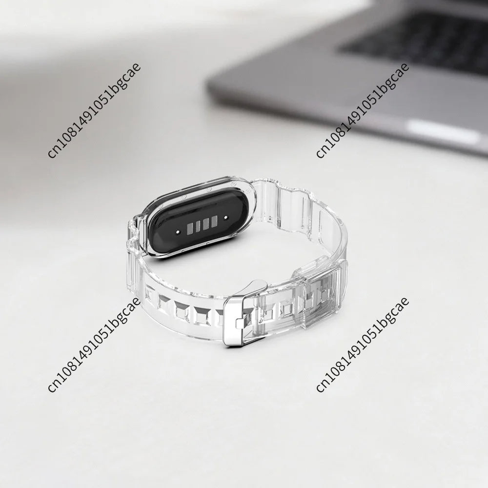 TPU Transparent Sport Bands for Google Fitbit Air Fitness Tracker Sweatproof Waterproof for Men Women Health Activity Tracker