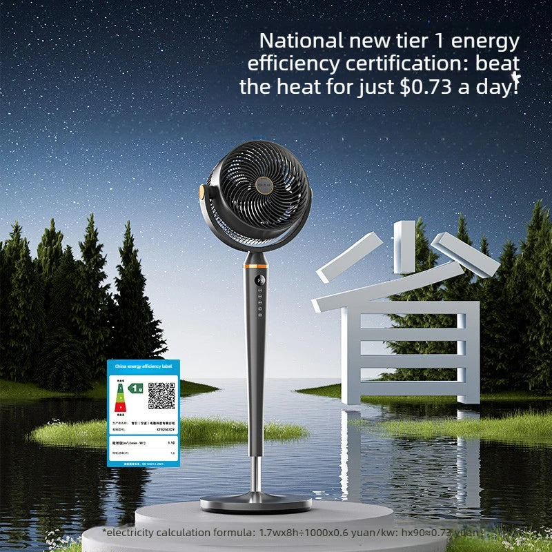 Smart Voice Control Tower Fan with Aromatherapy Energy Saving 12H Timer Adjustable Stand Pure Copper Motor Air Circulator
