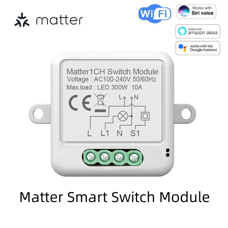 Matter Tuya WiFi Zigbee Mini Curtain Switch Interrupter Roller Shutters Smart Blind Breaker Module Work with  Alexa Google Home