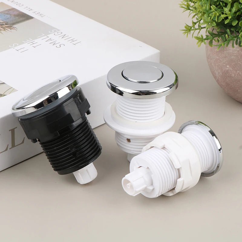 1Pcs 28/32/34mm Pneumatic Switch On Off Push Button For Bathtub Spa Waste Garbage Disposal Whirlpool