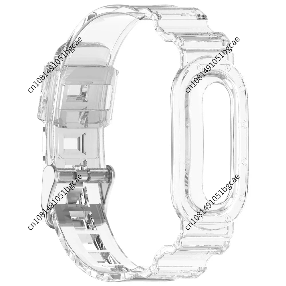 TPU Transparent Sport Bands for Google Fitbit Air Fitness Tracker Sweatproof Waterproof for Men Women Health Activity Tracker