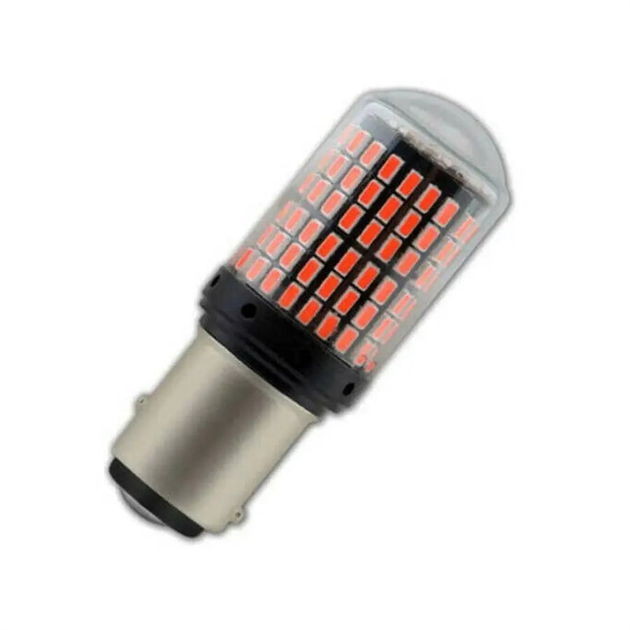 2x Car P21W BAY15D 1157 LED Canbus Lights 3014 144SMD Error Free Bulb Red Lamp New