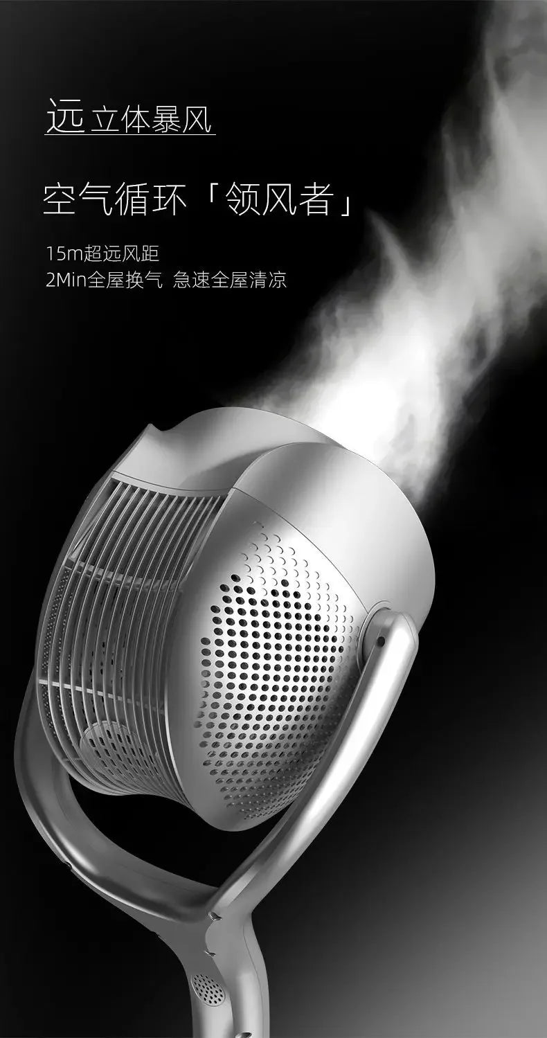 Air Circulator Fan: Smart Timer, Vertical Floor Fan – Quiet DC Inverter, High Wind Power