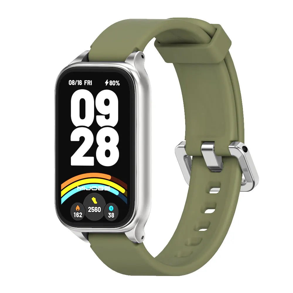 Strap for xiaomi Mi band 9 Active Bracelet Global Version Silicone Waterproof Wristband Mi Smart Band 9 Active Strap