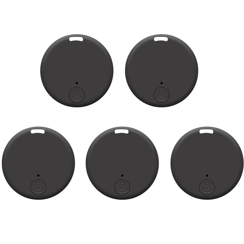 5pcs Mini GPS Locator Anti-Lost Alarm Wallet Keychain Smart Tag Bluetooth Tracer Keychain Luggage Tracker Key Finder Accessories