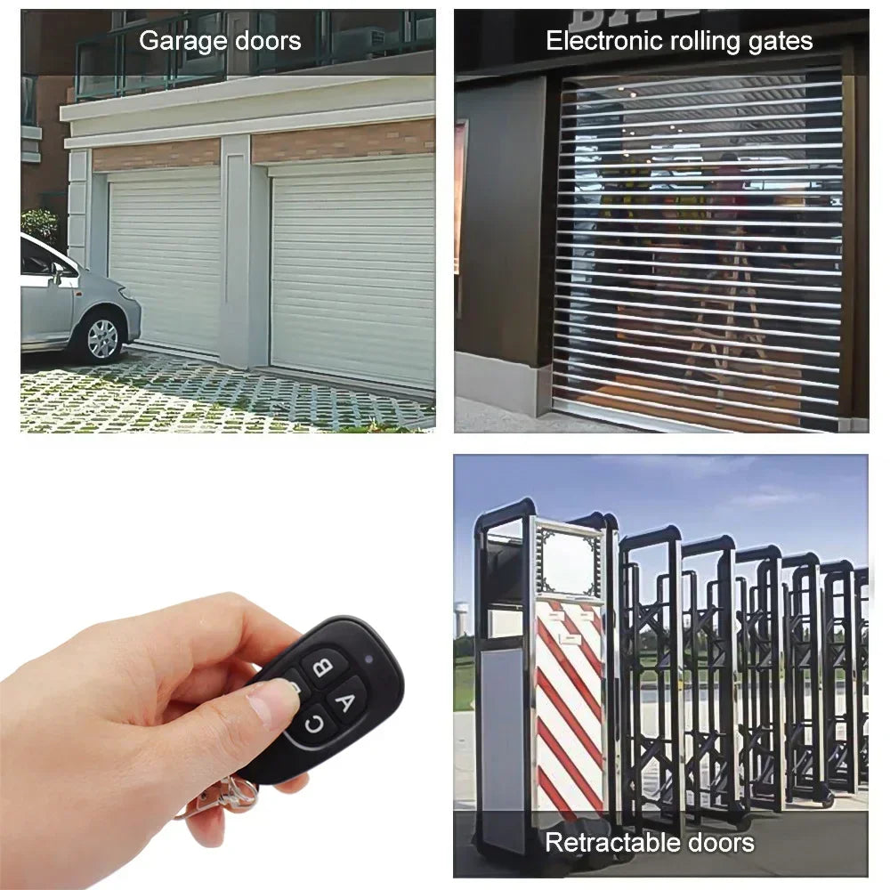 433MHz Door Remote Control  4 Keys Copy Garage  Universal Remote Control Cloning electric gate Remote Controller Duplicator Key