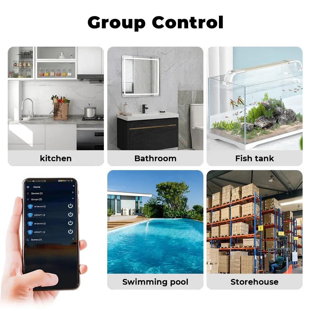 For Tuya Zigbee Water Leak Detector Smart Home Flood Sensor Real-Time Smart Life APP Alerts and Alarm History