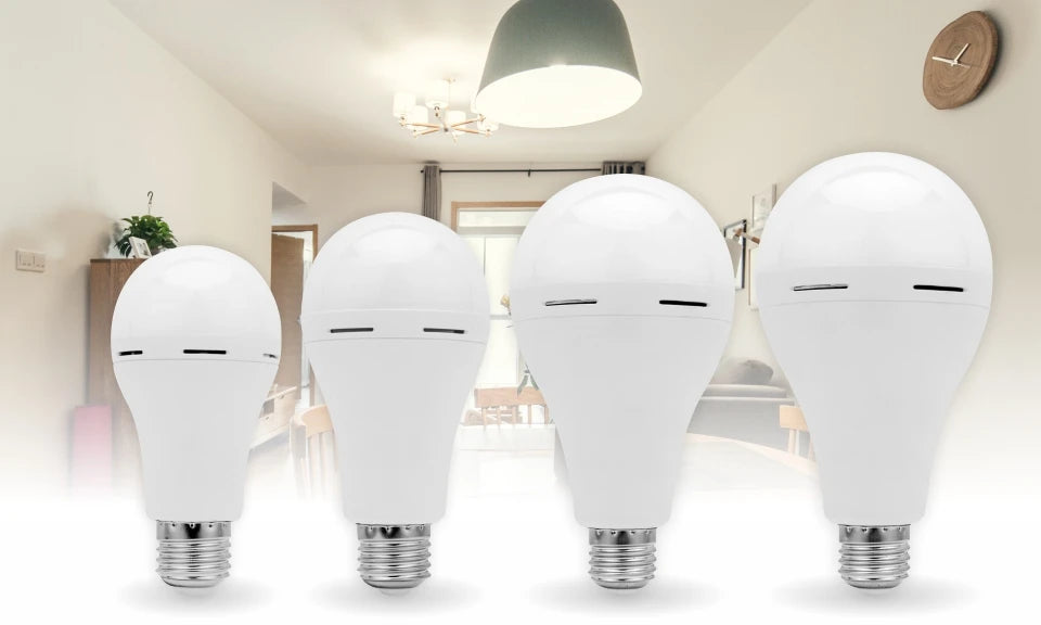 Emergency LED Light Bulb E27 7w 9w 12w 15w Rechargeable 1200mAh Battery 85-265V 110V 220V for Camping Tent Lamp Outdoor Lighting