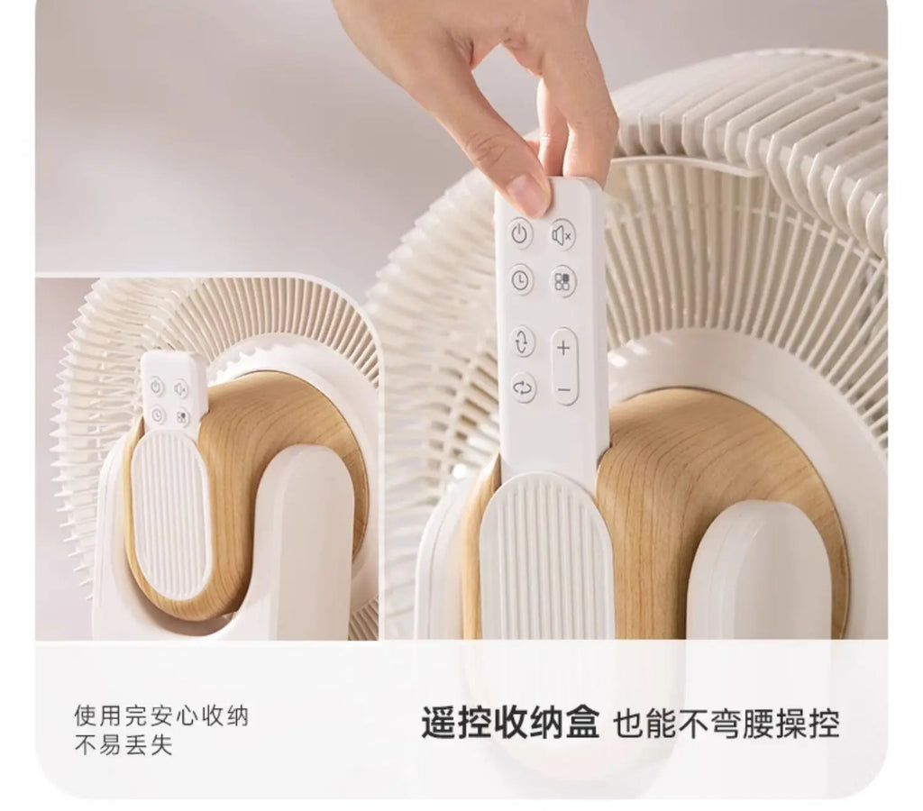 LH Smart Home Noiseless Standing Vertical Dual-Use 3D Turbine Floor Electric Fan