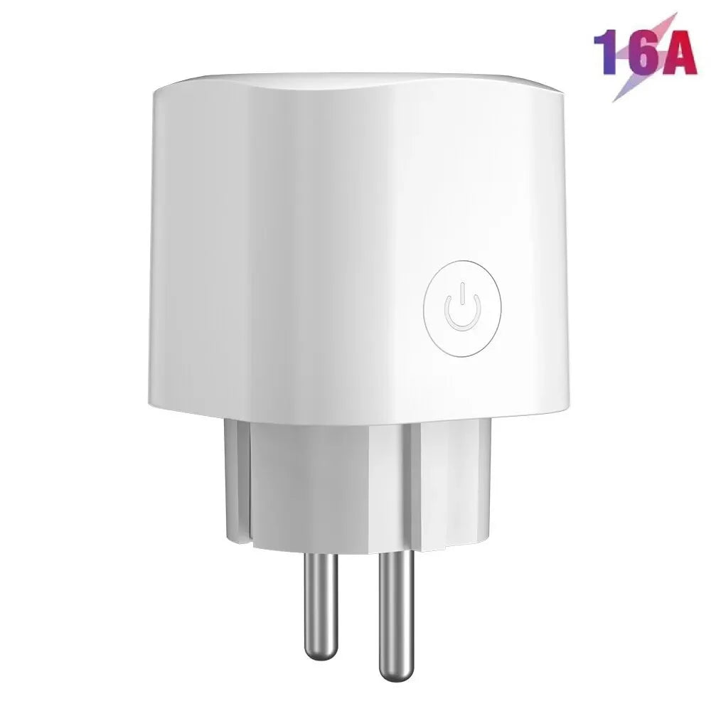 JSPTEC Smart EU Plug Matter WiFi Socket 16A Timer Outlet Support  Apple Homekit with Google Home Alexa