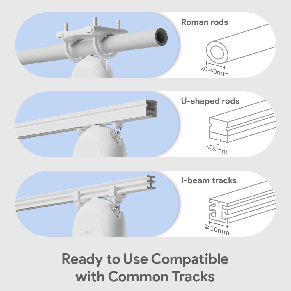 ORYZIC Tuya Zigbee Rechargeable Curtain Motor Pusher Robot Voice Control Works with Alexa Google Home