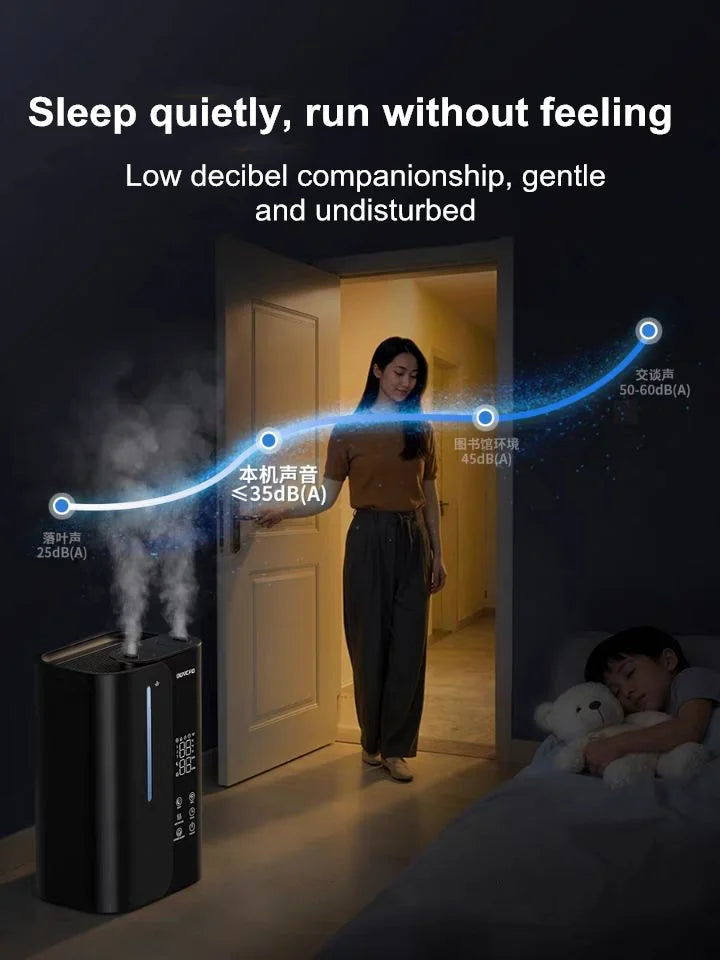 Smart WiFi Humidifier - Ultrasonic Dual Mist Air Humidifier for Large Room, 300ml/h Super Quiet 28dB, APP Control with Auto Mode