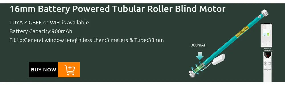 Lifelibero Tuya Zigbee Battery  Window Smart Curtains Blinds Roller Motor For 37 38mm Tube Work Alice Alexa Smart Speaker Home