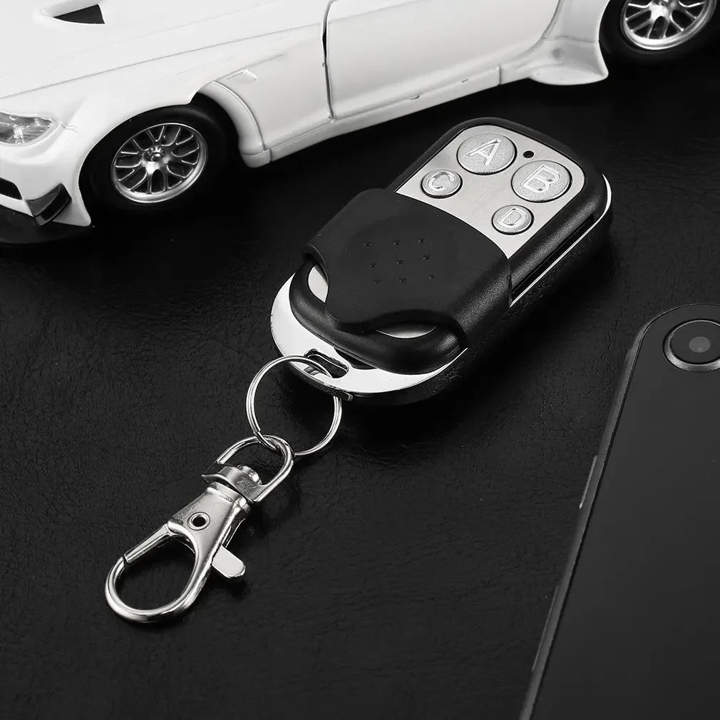 Universal 4 Buttons Garage Door Opener Remote Control 433MHZ Clone Fixed Learning Rolling Code Duplicator Garage