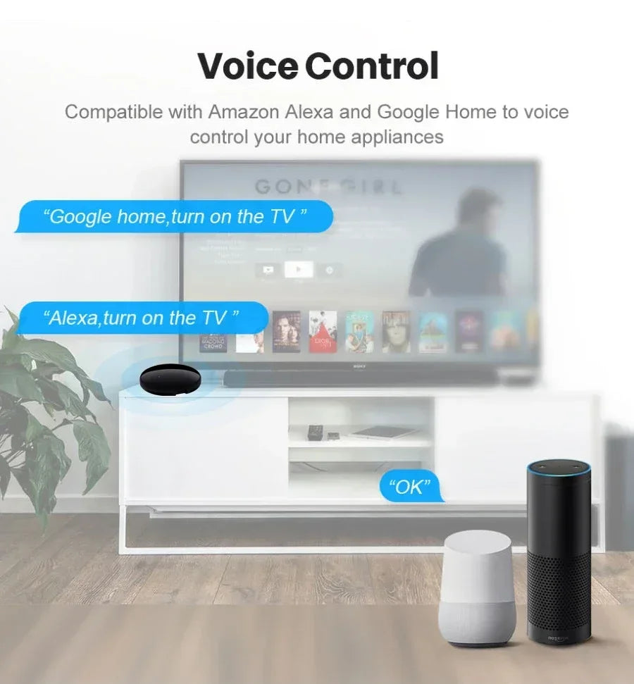Tuya Zigbee 3.0 Smart IR Remote Control For Alexa Google Home For AC TV Smart Home Blaster Infrared Universal Remote Controller