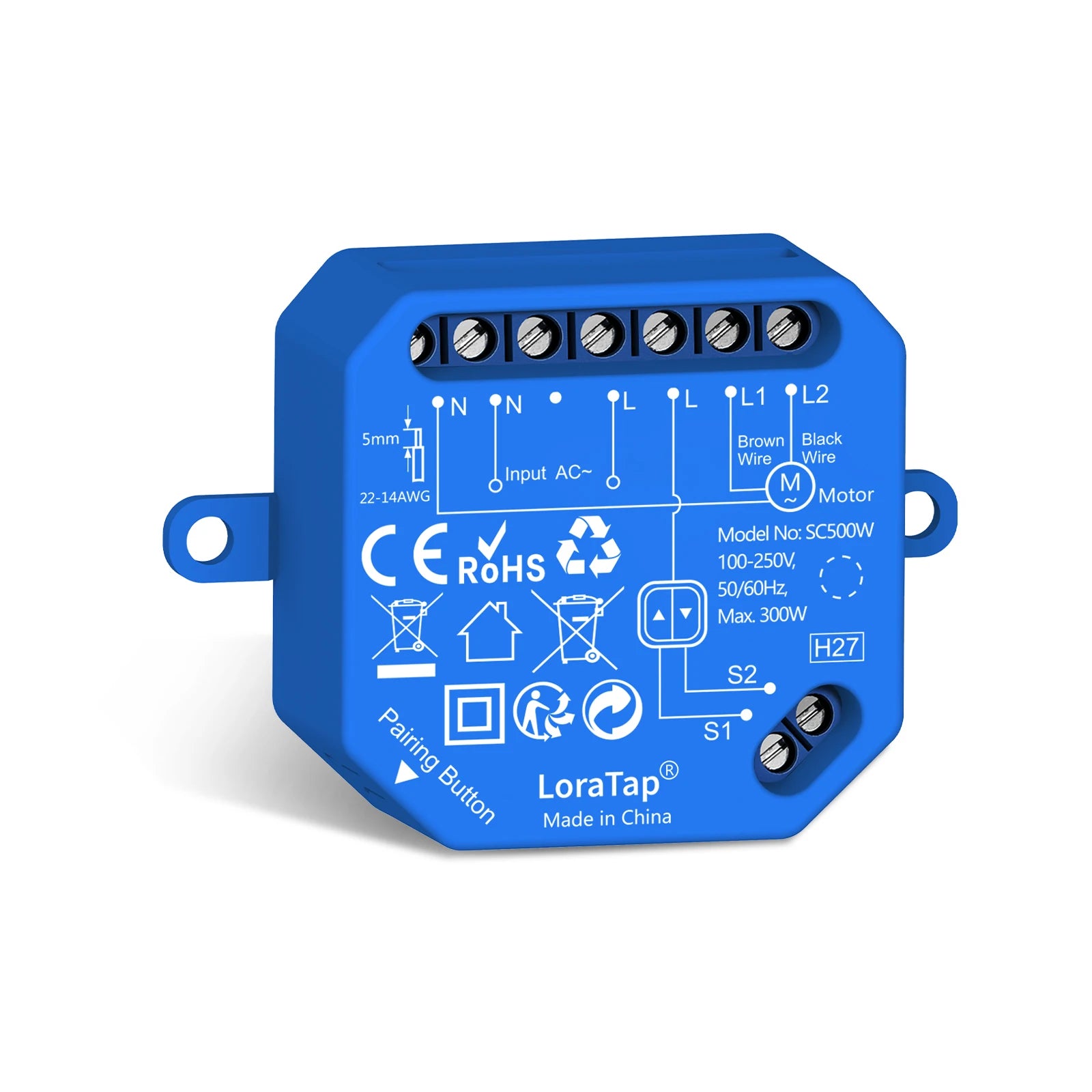 Wireless Roller Shutter Blinds Switch for Tubular Motors Percentage Progress Tuya Smart Life App Remote Control Google Assistant