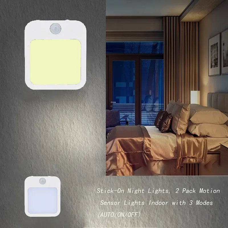 Night Light Motion Sensor LED Light EU/US Plug Lamps Children'S Night Light Wireless Night Lamp For Bedside Table Bedroom Nigh