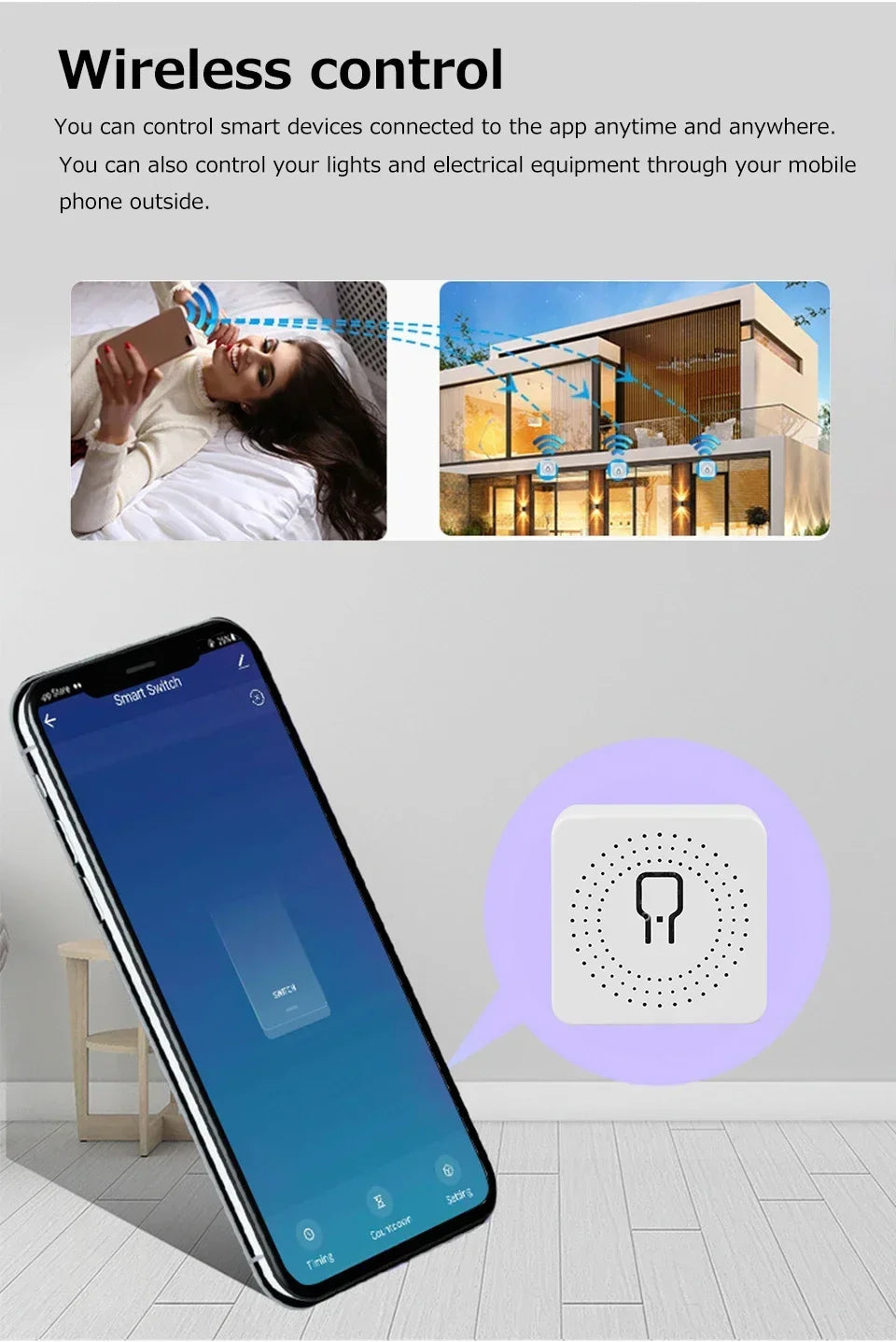 Tuya ZigBee or WiFi Smart Switch Automation Module Relay 16A Support 2 Way Control Breaker APP Voice for Alexa Google Home