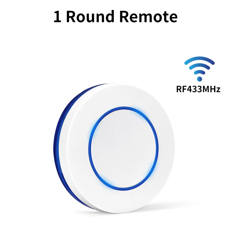 16A Tuya Smart WiFi Switch Receiver RF 433Mhz Wireless Round Button Remote Intelligent Switch Alexa Google Home Smart Life APP