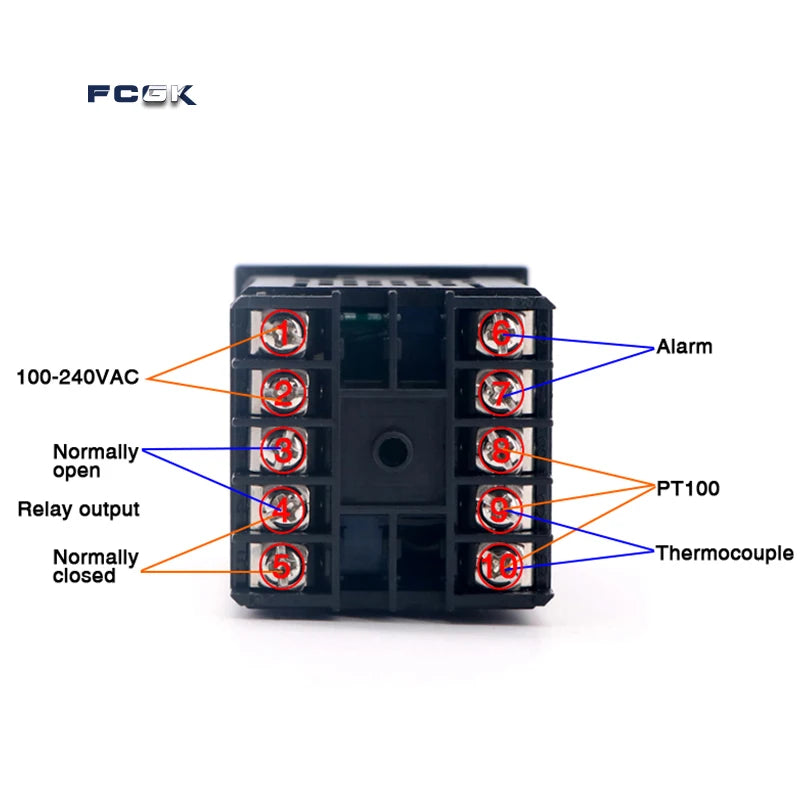 REX-C100 PID Temperature Controller 220v 400 degree Digital thermostat Output 40A SSR K Type Thermocouple