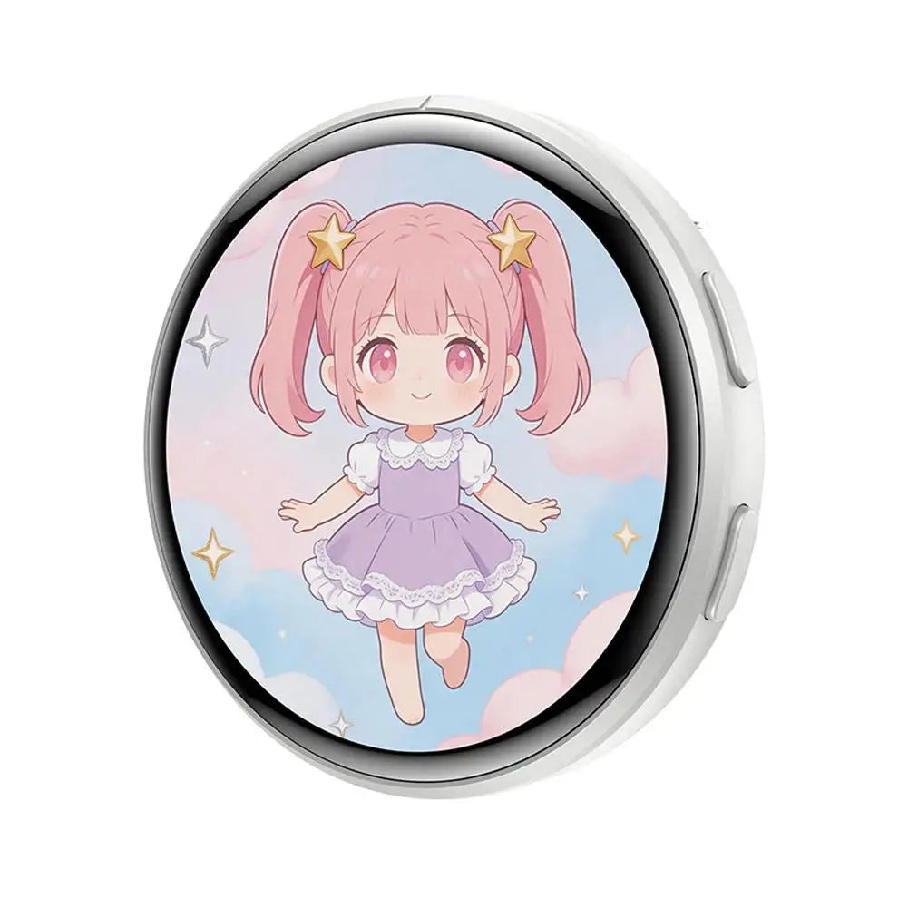 For Ebadge 1.50 Inch Electronic Bar Full Touch Electronic Badge Trendy Play Guzi Anime Badge Fashionable And Cool Standby Mode