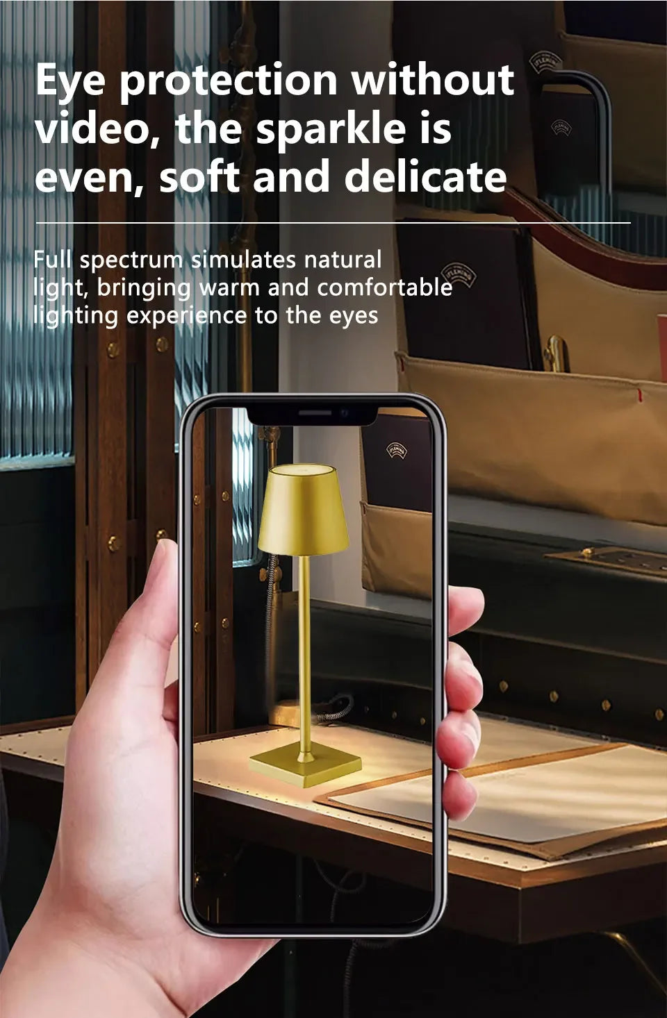 LED Night Light Rechargeable Table Lamp Wireless Touch Sensor Bedroom Bedside Lamps Dining Table Night Lights Room Decoration