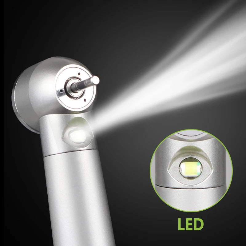 Dental LED High Speed Handpiece Dentist Tips E-Generator rotation Push Button Triple Water Ceramic Rotor Dentistry Sets