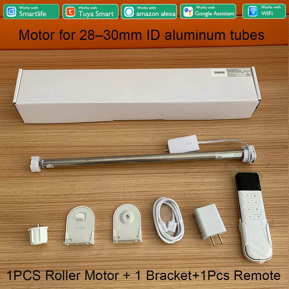 DC5V Wired Tuya Wifi Shutter Motor Blind Electric Smart Curtains For Roller Curtain Suitable For 20 25 28mm Blind Tube Alexa