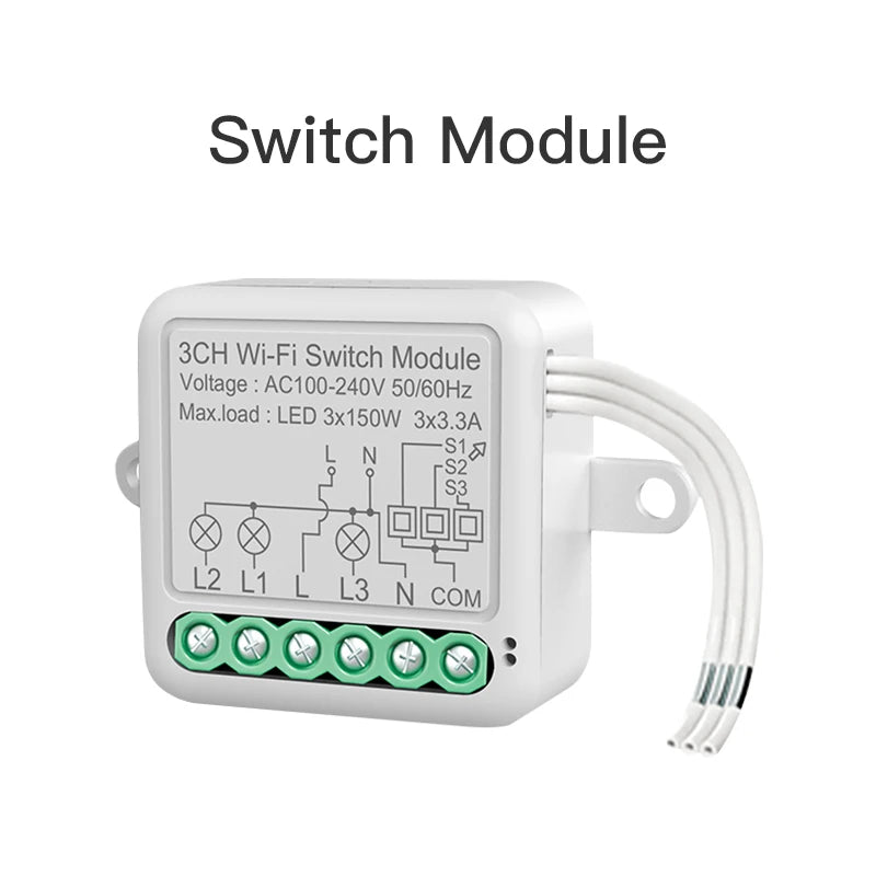 Matter Tuya WiFi Zigbee Mini Curtain Switch Interrupter Roller Shutters Smart Blind Breaker Module Work with  Alexa Google Home
