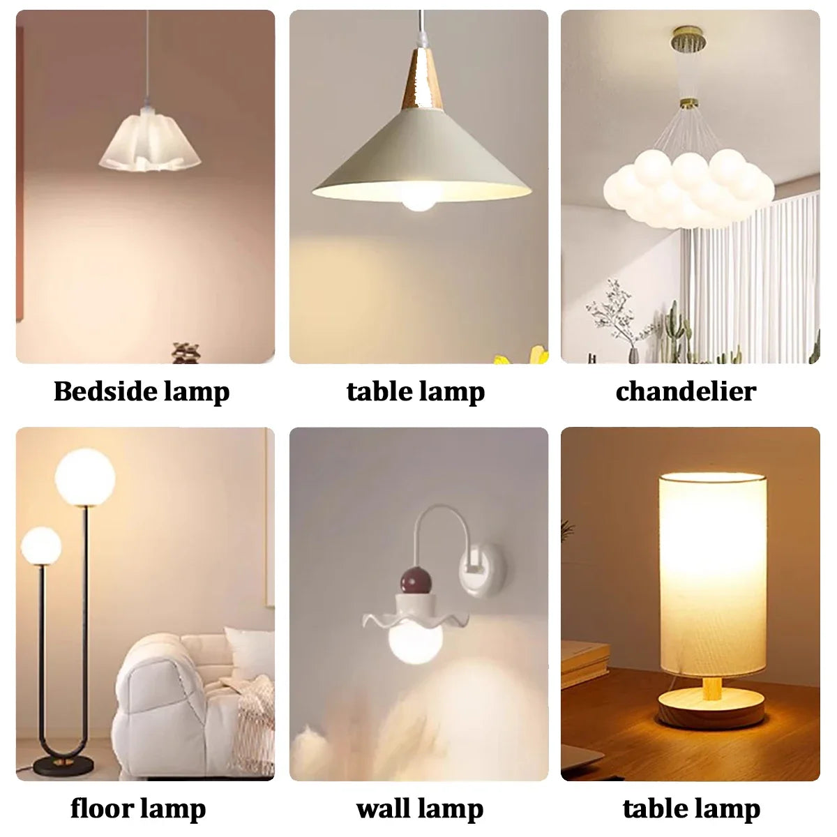 12Pack Lámpara Led Bulb E14 E27 B22 Energy Saving Globe Bulb Lamp 220V 3W 5W 6W 7W Led Warm Cold Light for Living Room Bedroom