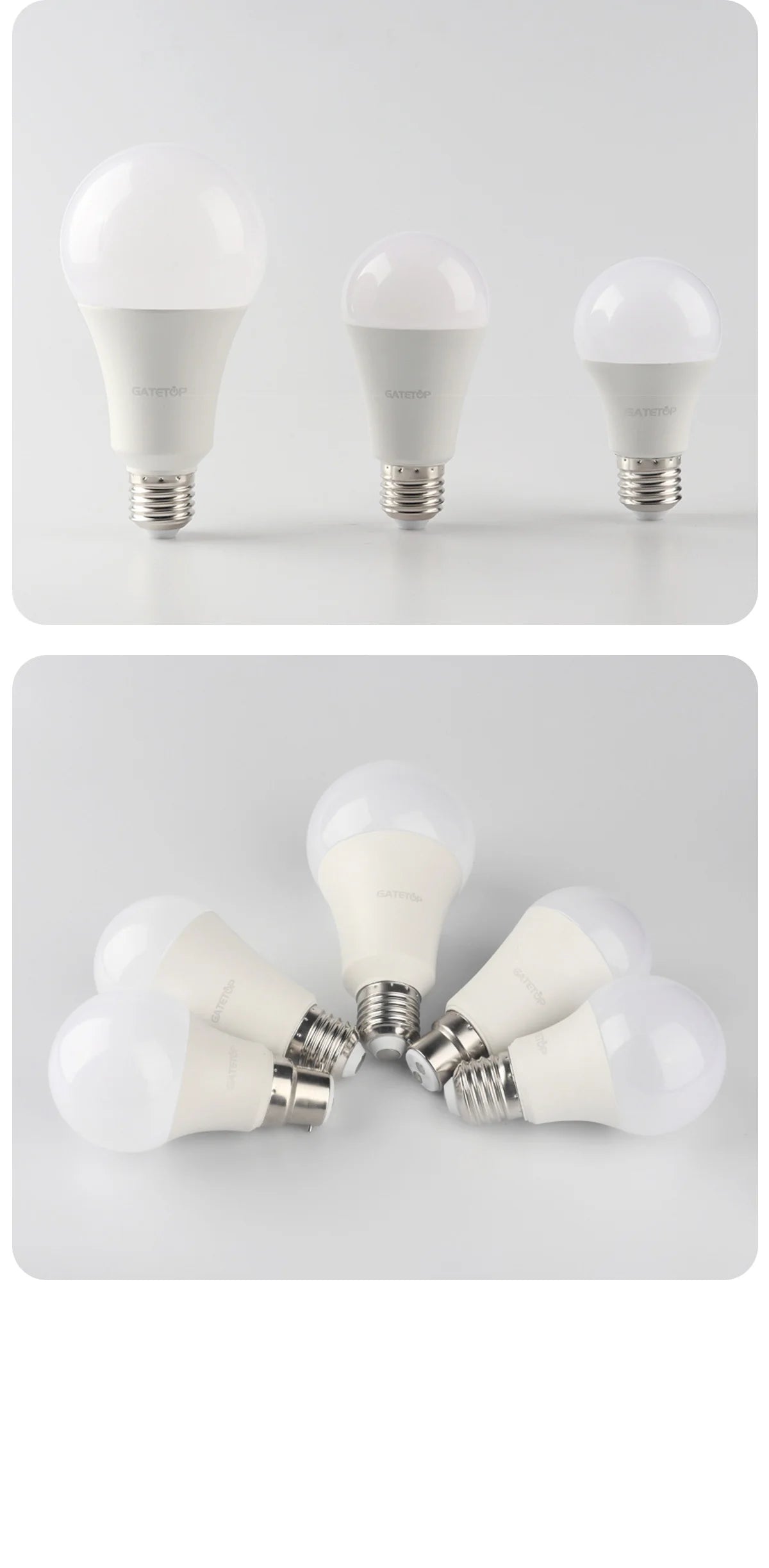 6pcs/lot LED bulb E27 AC 110V 220V 3W 8W 9W 12W 15W 18W 20W 24W LED lamp Saving Cold Warm White Bulbs for Home Light