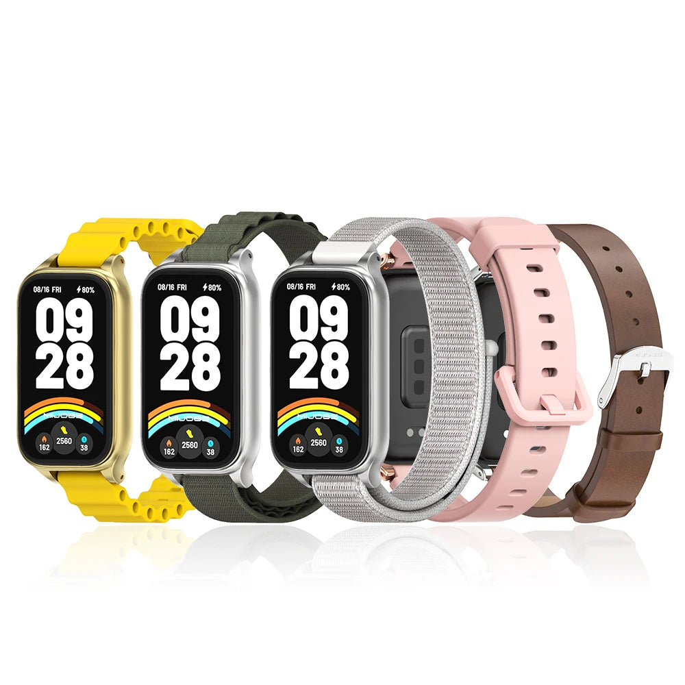 Strap for xiaomi Mi band 9 Active Bracelet Global Version Silicone Waterproof Wristband Mi Smart Band 9 Active Strap