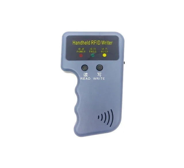 Handheld 125KHz EM4100 TK4100 RFID Copier Writer Duplicator Programmer Reader + 5pcs EM4305 T5577 Rewritable ID Keyfobs Tags