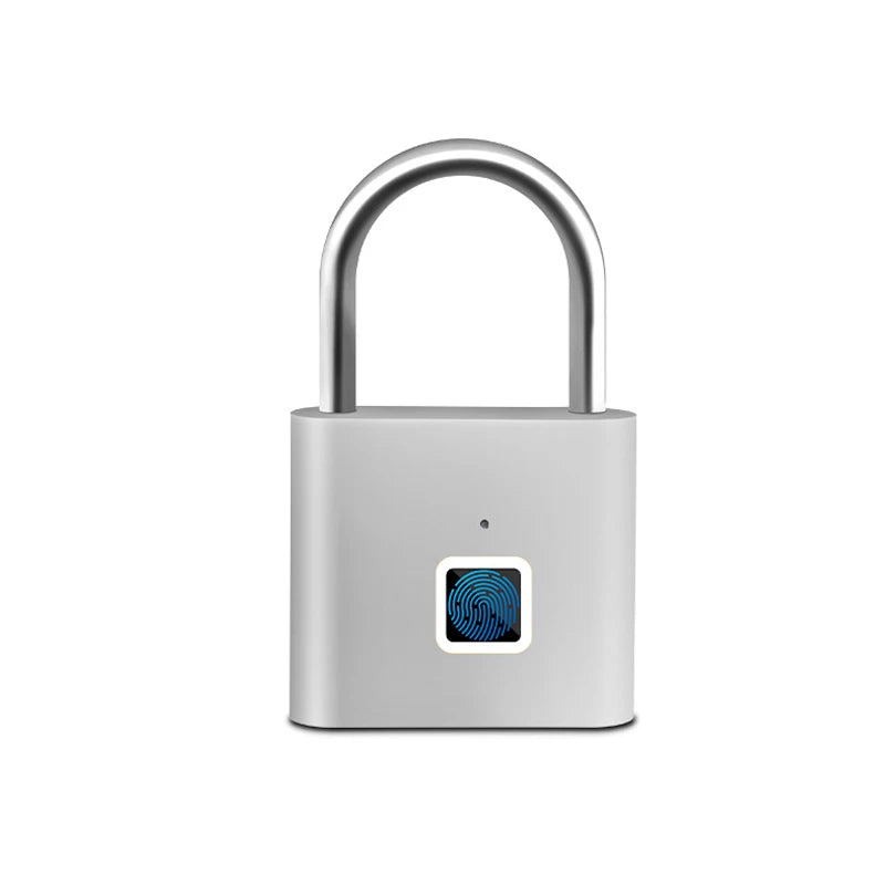 Smart Fingerprint Padlock Keyless Waterproof Zinc Alloy Biometric Padlocks USB Charging Fingerprint Lock Anti-theft Door Lock