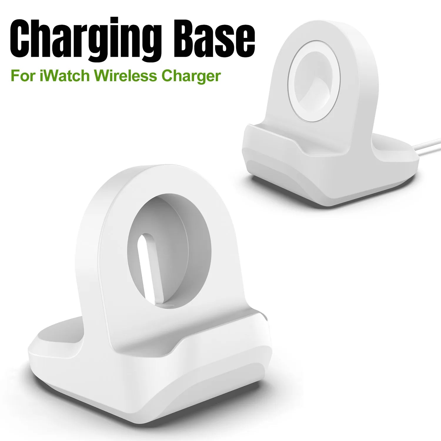 Desktop Silicone Watch Wireless Charger Stand Protective Cover For Apple Watch iWatch Charging Base Holder For Home Office Use