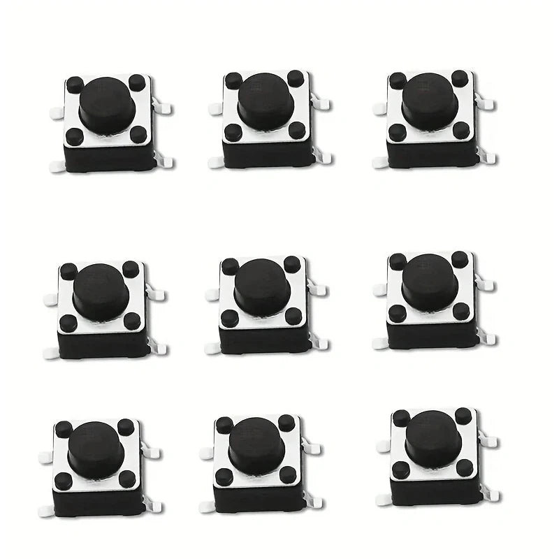 50pcs Mini Micro 6x6x5mm Momentary Tactile Push Button Switch 4 pin ON/OFF keys button