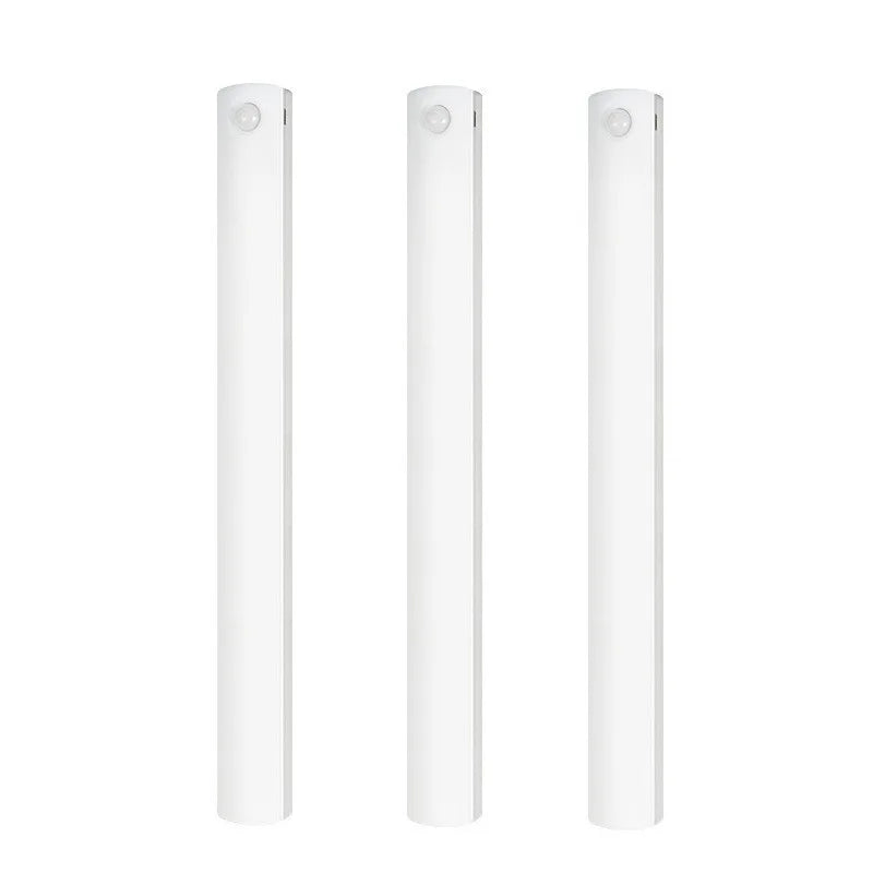 USB Rechargeable LED Motion Sensor Light Strip Magnetic No Drill Installation Under Cabinet Lighting for Closet Kitchen